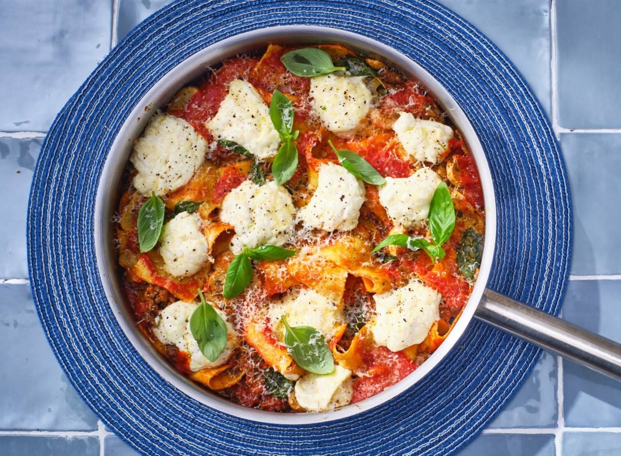 Panlasagne Met Gehakt, Champignons En Ricotta