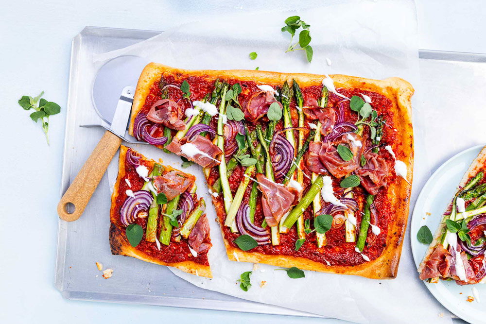 Plaatpizza Met Coburgerham 2