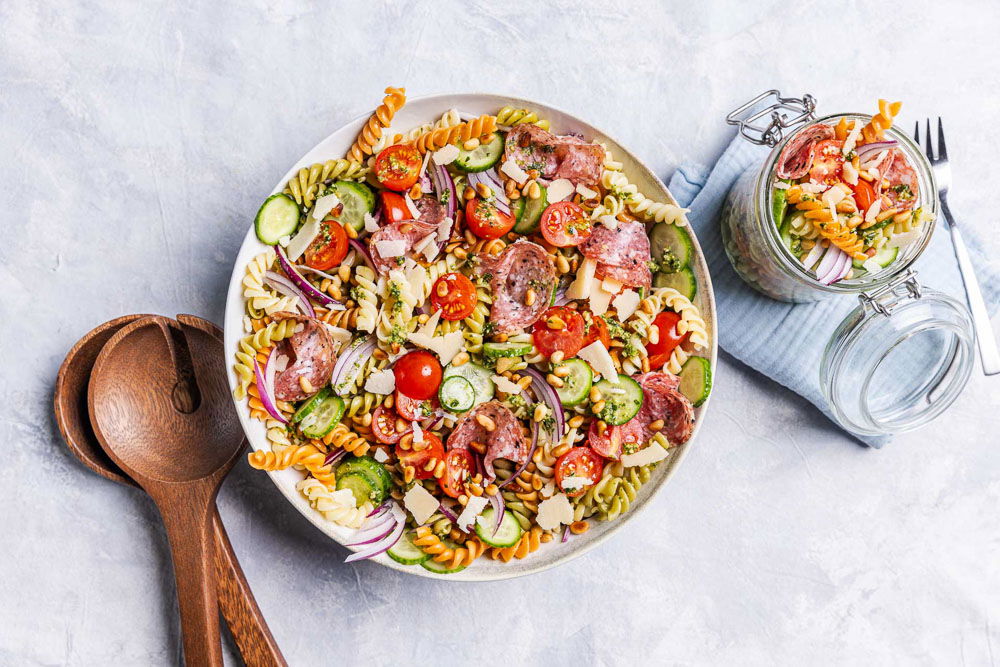 Zomerse Pastasalade Met Salami 2