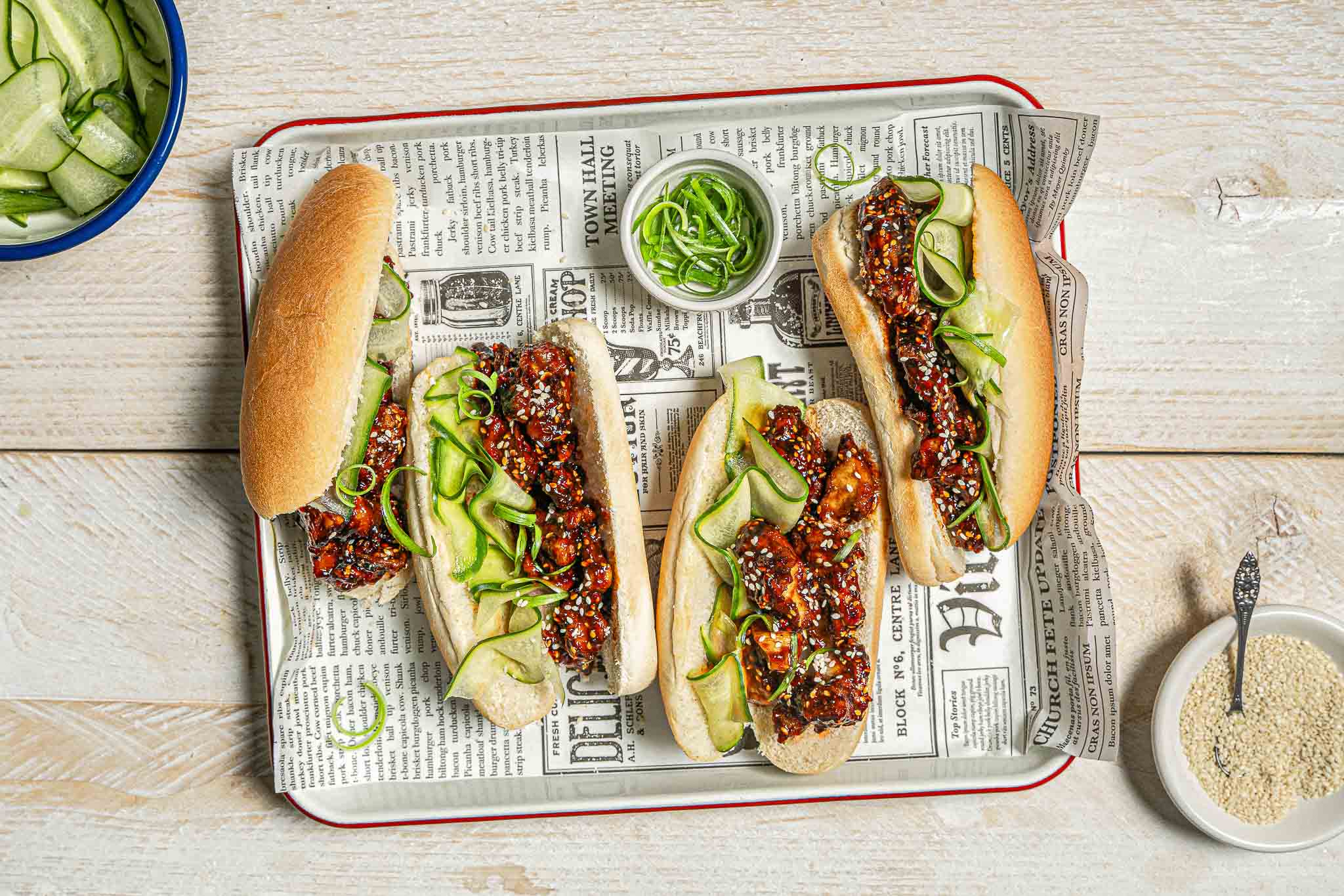 Hotdogs Koreaanse Kip Liggend Low Res