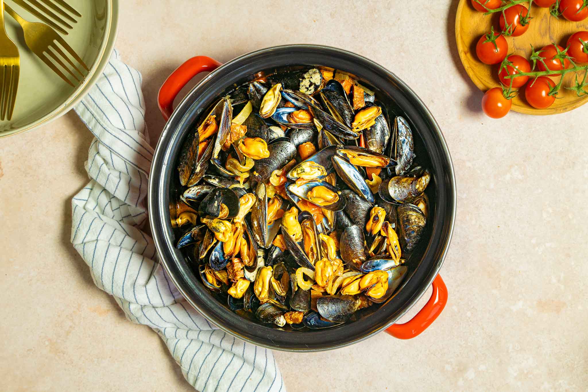 Mosselen met chorizo