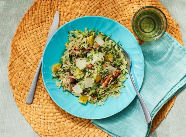 Orzo Met Pesto En Kip