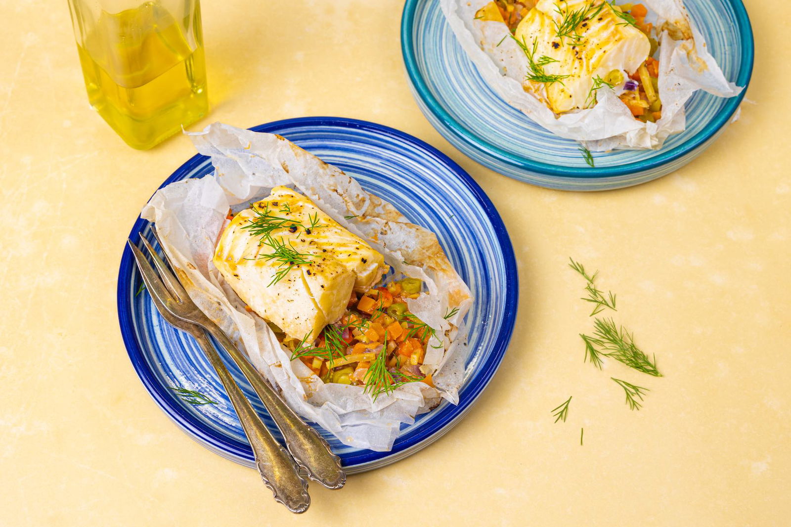 Papillote Met Groenten En Witvis 1