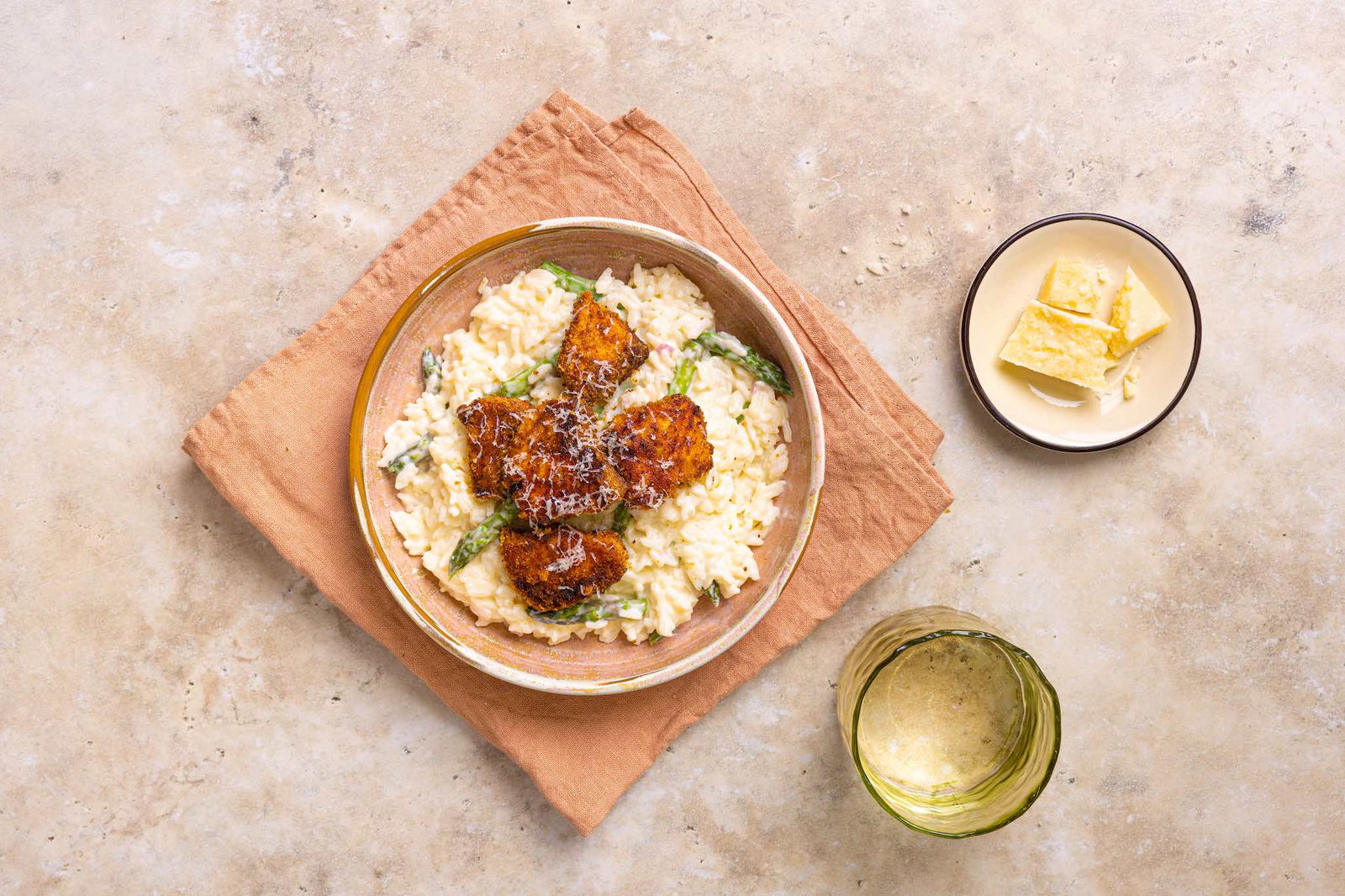 Gepaneerde Zalm Met Romige Citroenrijst 2