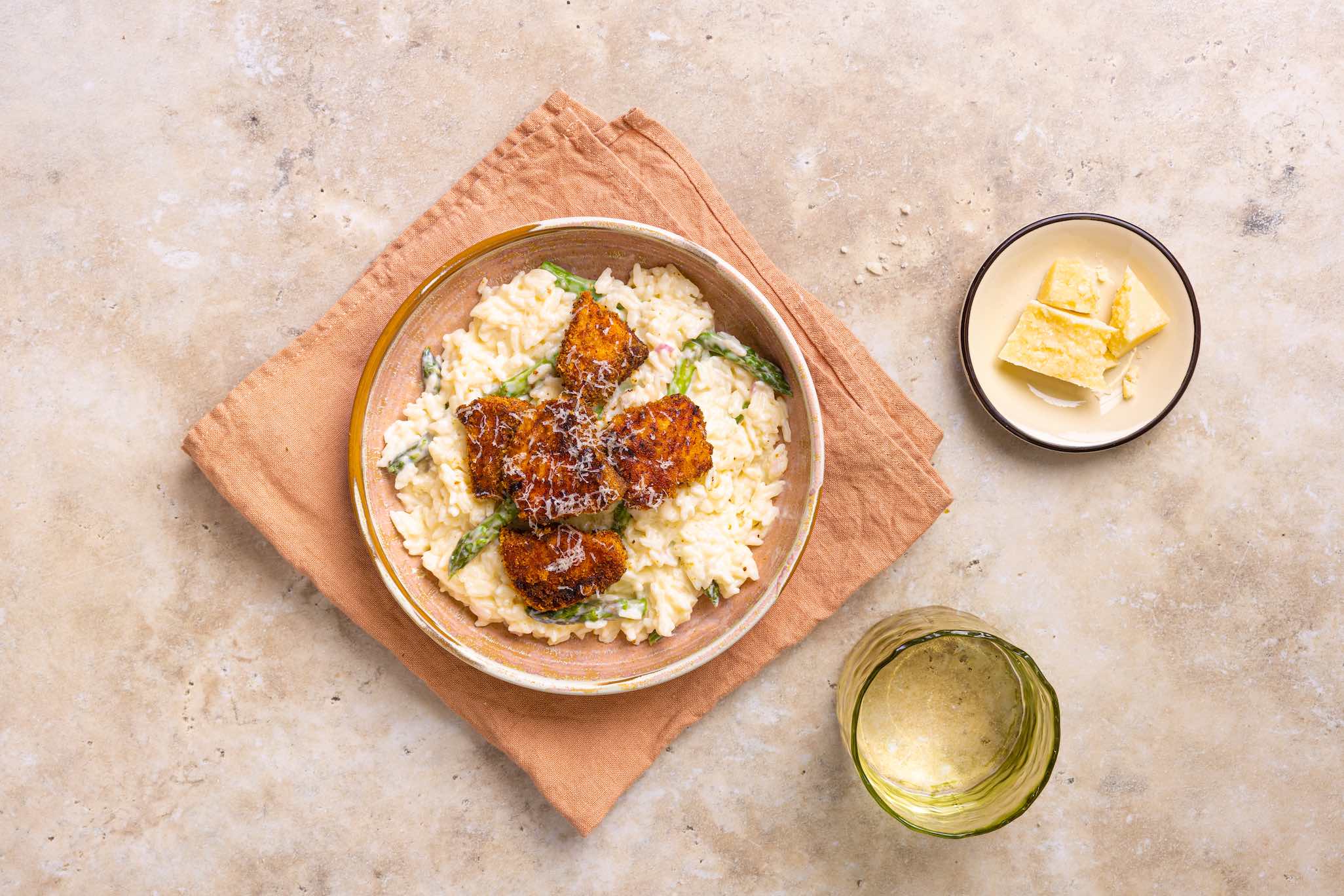 Gepaneerde Zalm Met Romige Citroenrijst 2