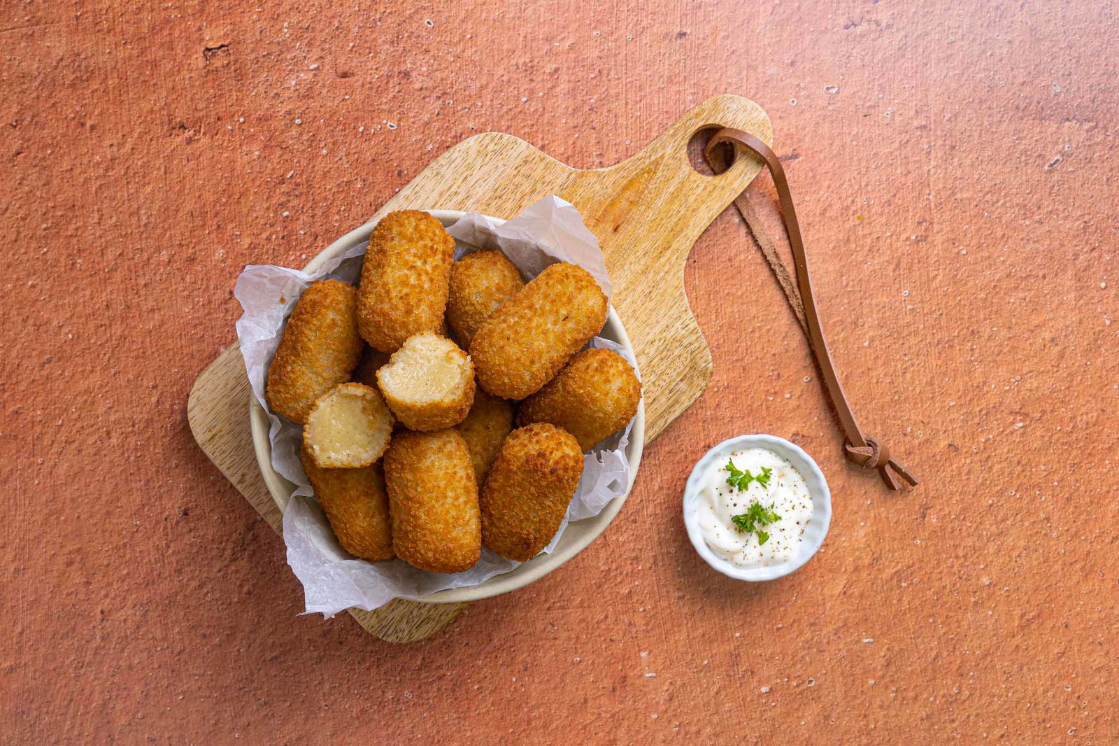 Spaanse Manchegokroketjes 2