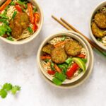 Frisse noedels met Thai protein bites