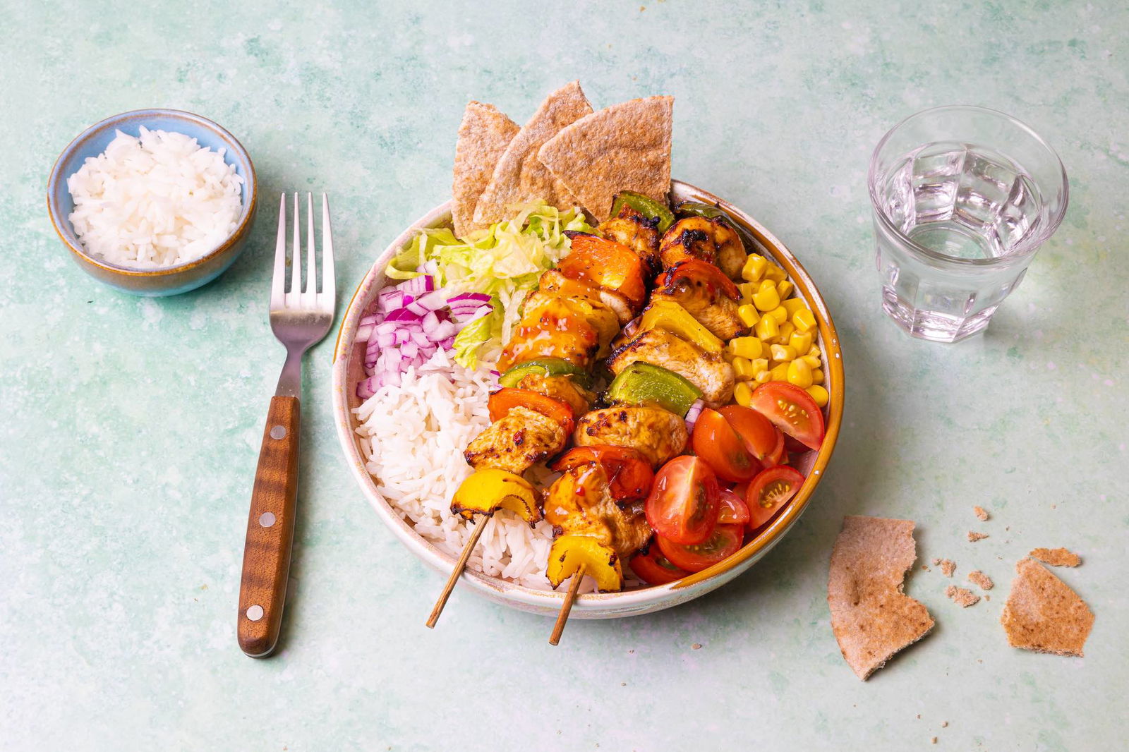 Rijst Bowl Met Sweet Chili Kip En Groenten 2