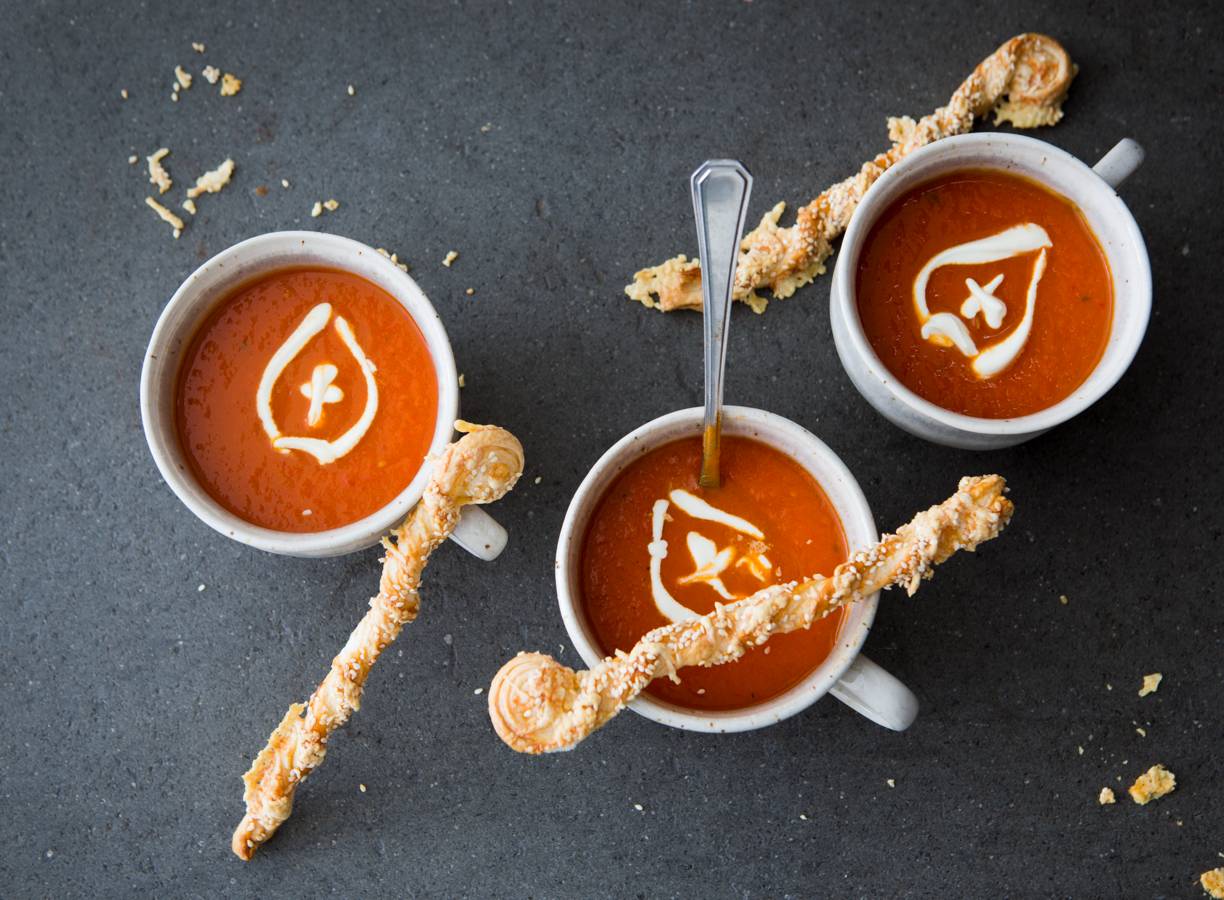 Verse Tomatensoep Met Creme Fraiche Mijter