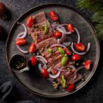 Tonijncarpaccio met sojadressing