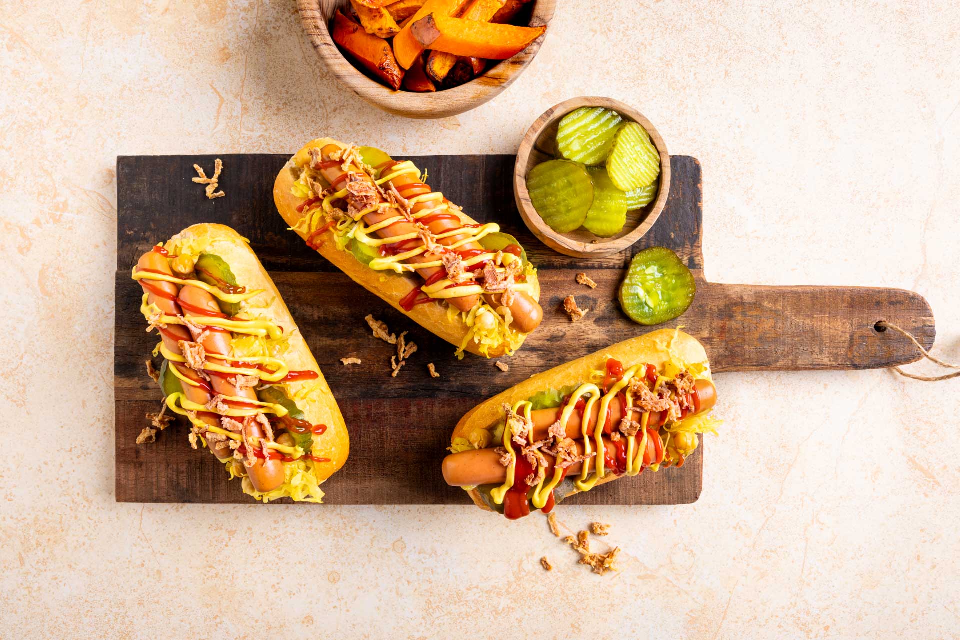 Broodje Vegetarische Hotdog 1