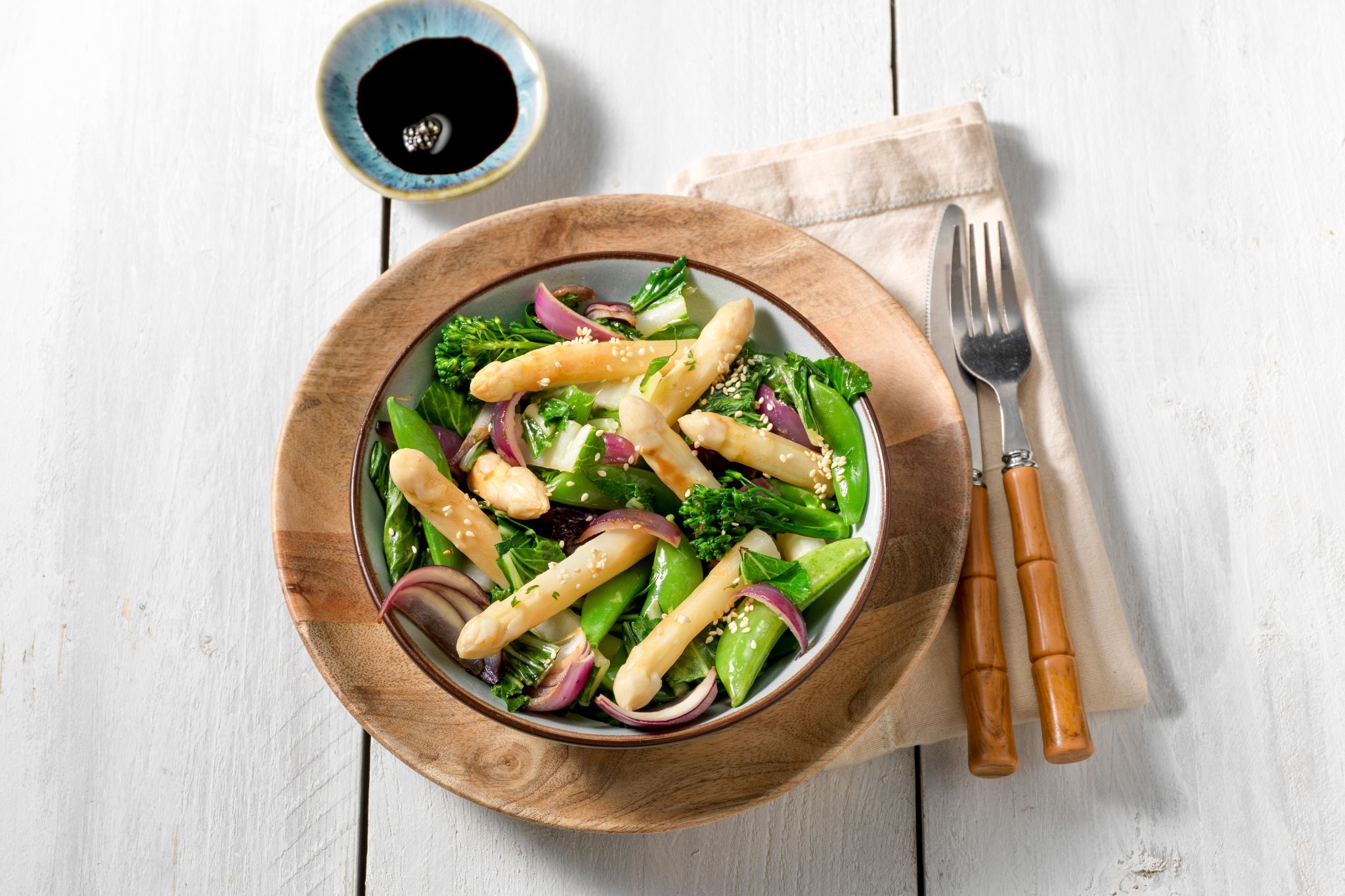 Oosterse Roerbak Asperges