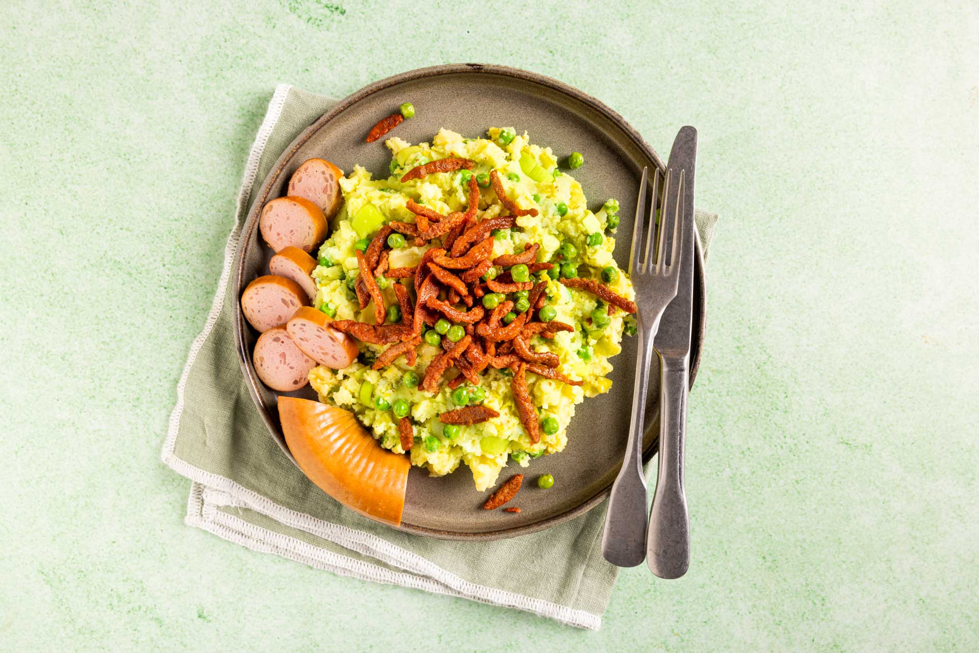 Vegetarische Preistamp Met Doperwten 2