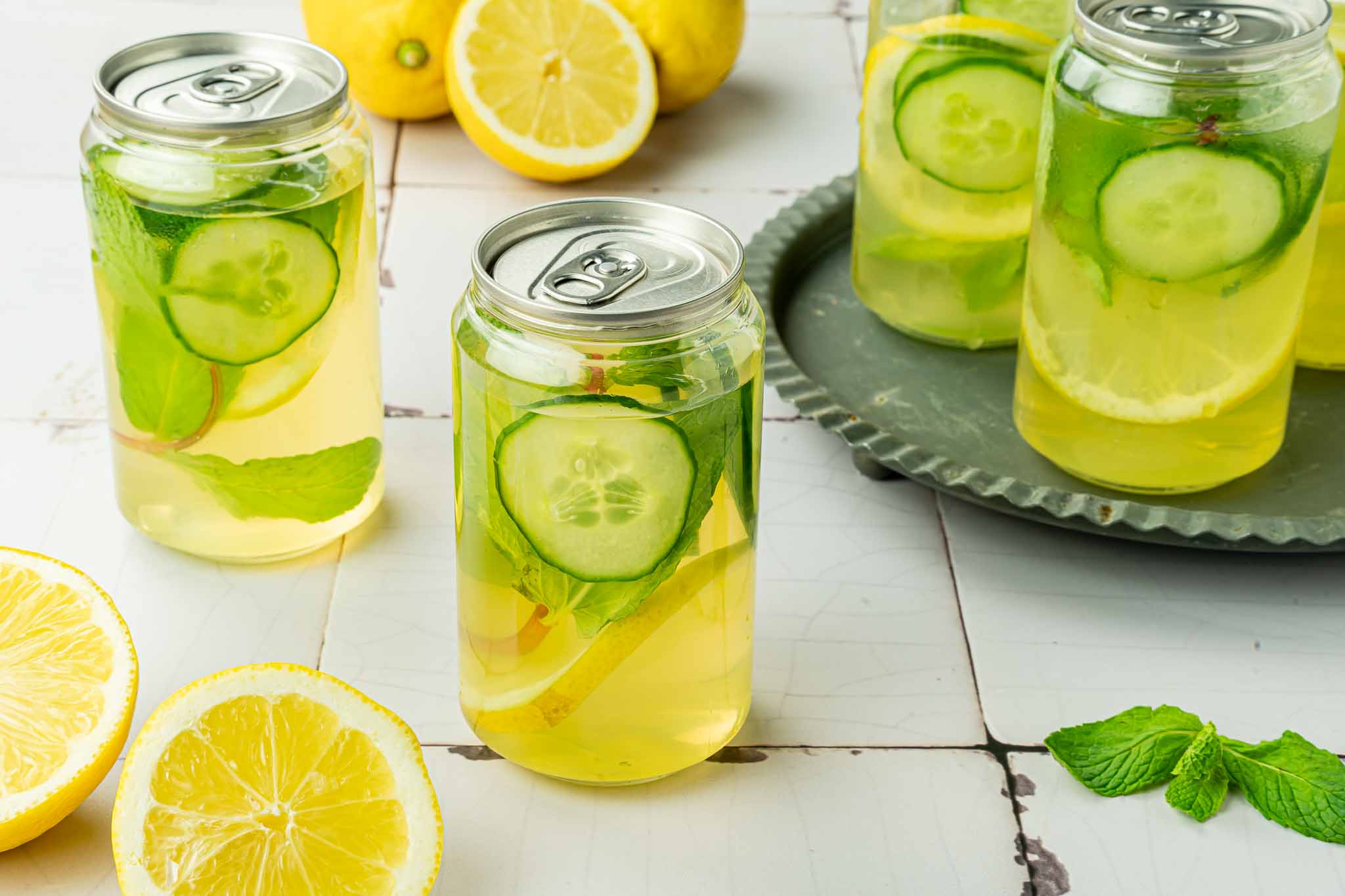 Alcoholvrije limoncello spritz