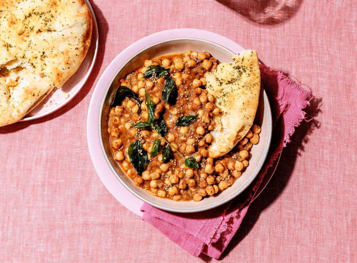 Chana Masala Met Naan