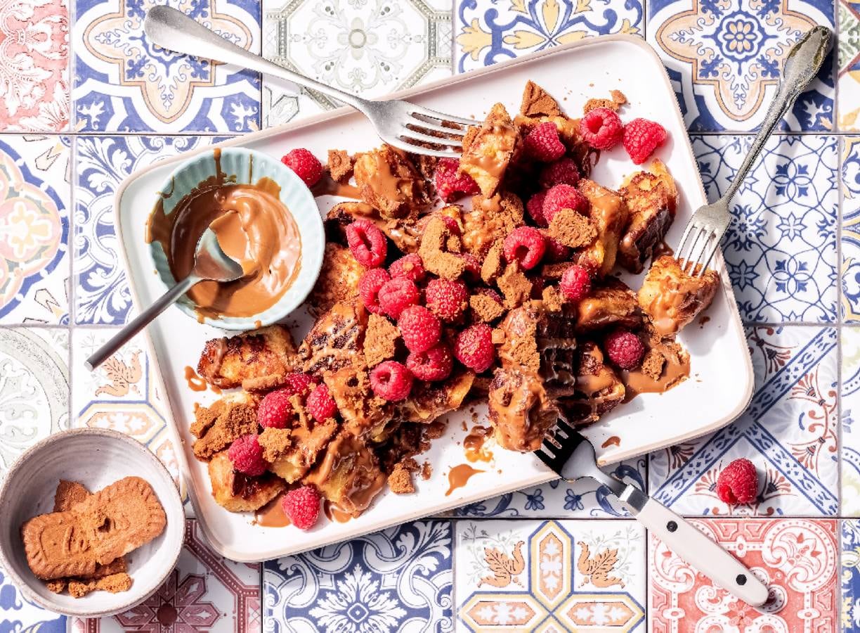 Wentelteefjes Met Pasta En Crumble Van Speculoos