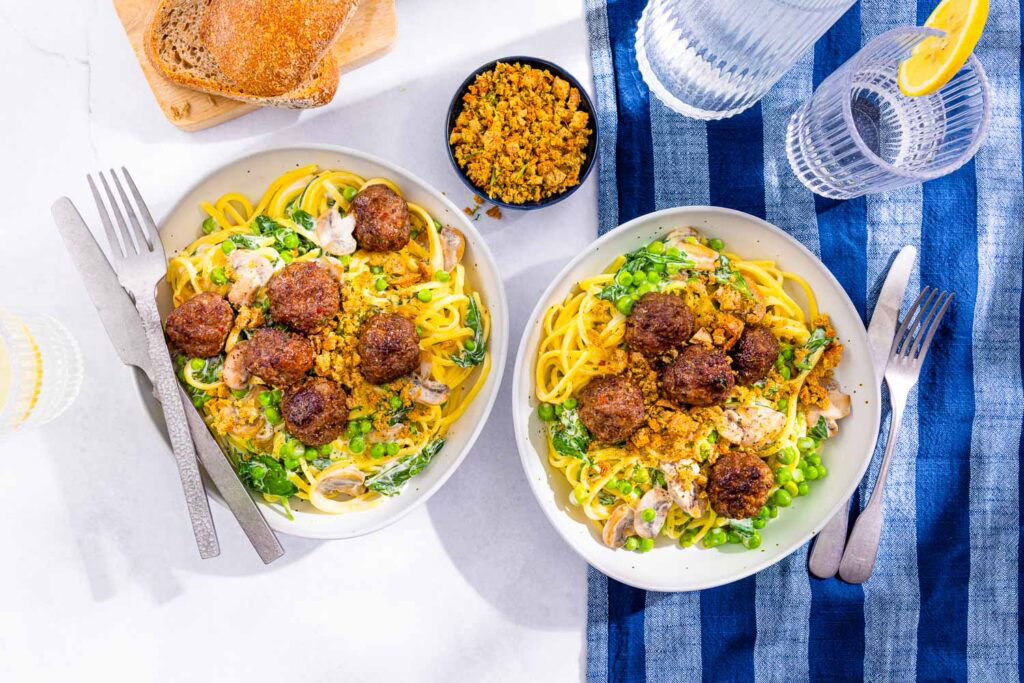 Mix Voor Gehakt Italiaans Linguine Met Gehaktballen 2