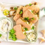 Volkoren pita met vegetarische gyros
