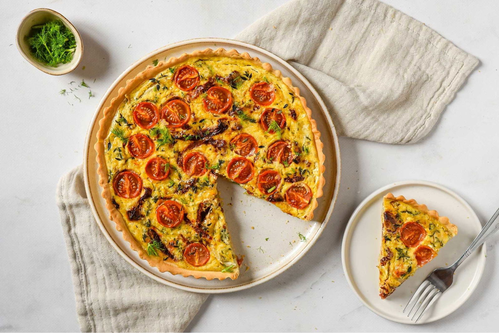 Quiche Met Venkel, Cherrytomaatjes En Tijm (1)