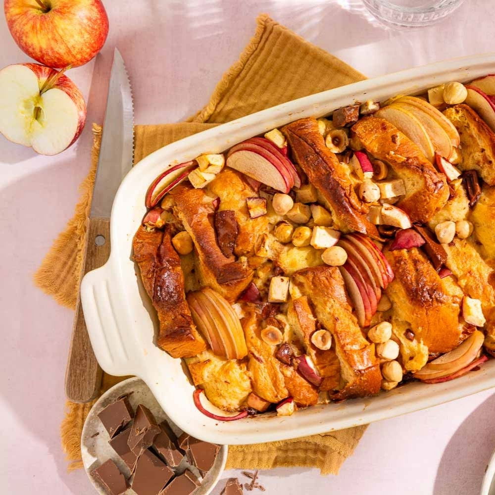 Vanille puddingbrood met hazelnoot