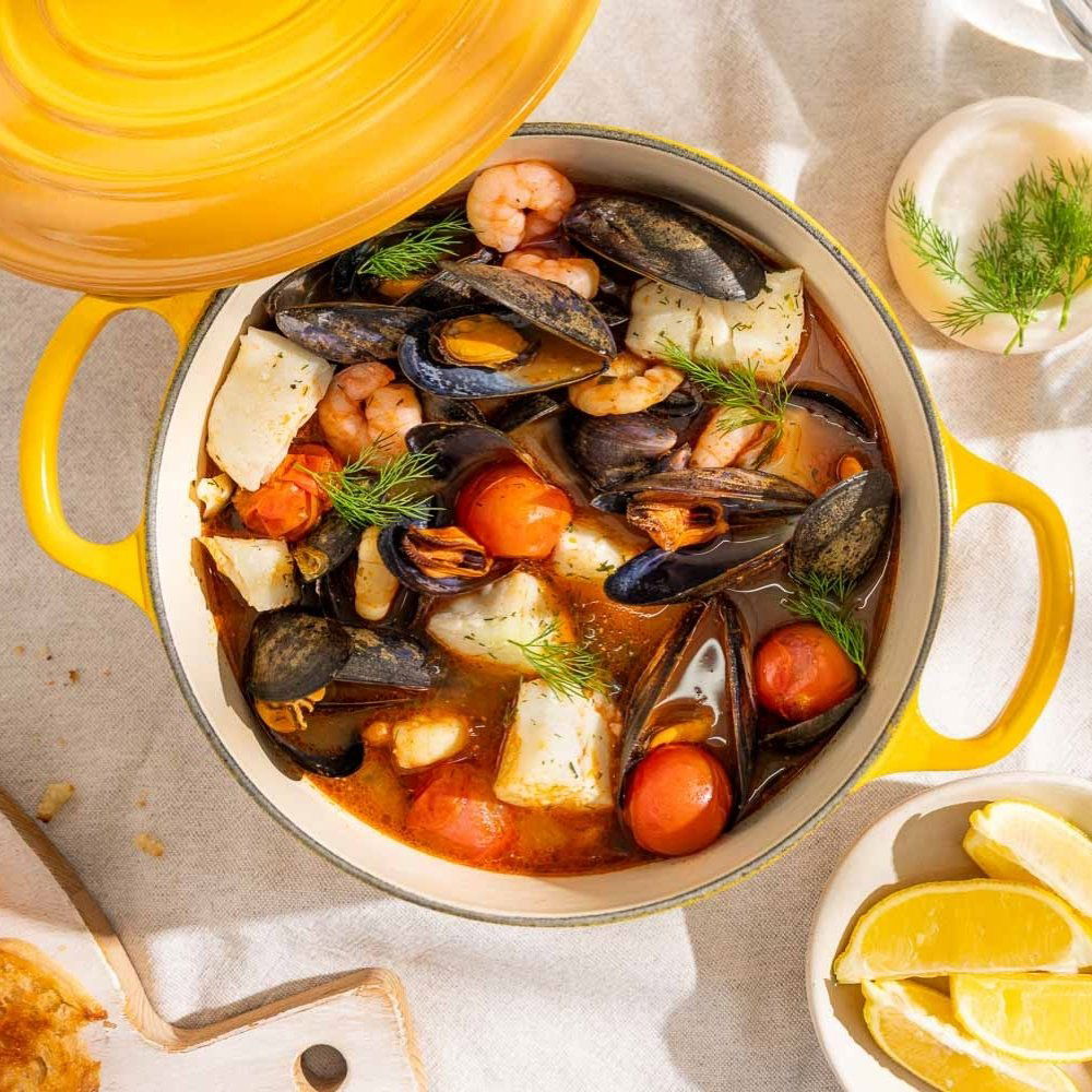 Goedgevulde visstoof