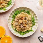 Sinaasappel risotto met zeevruchten