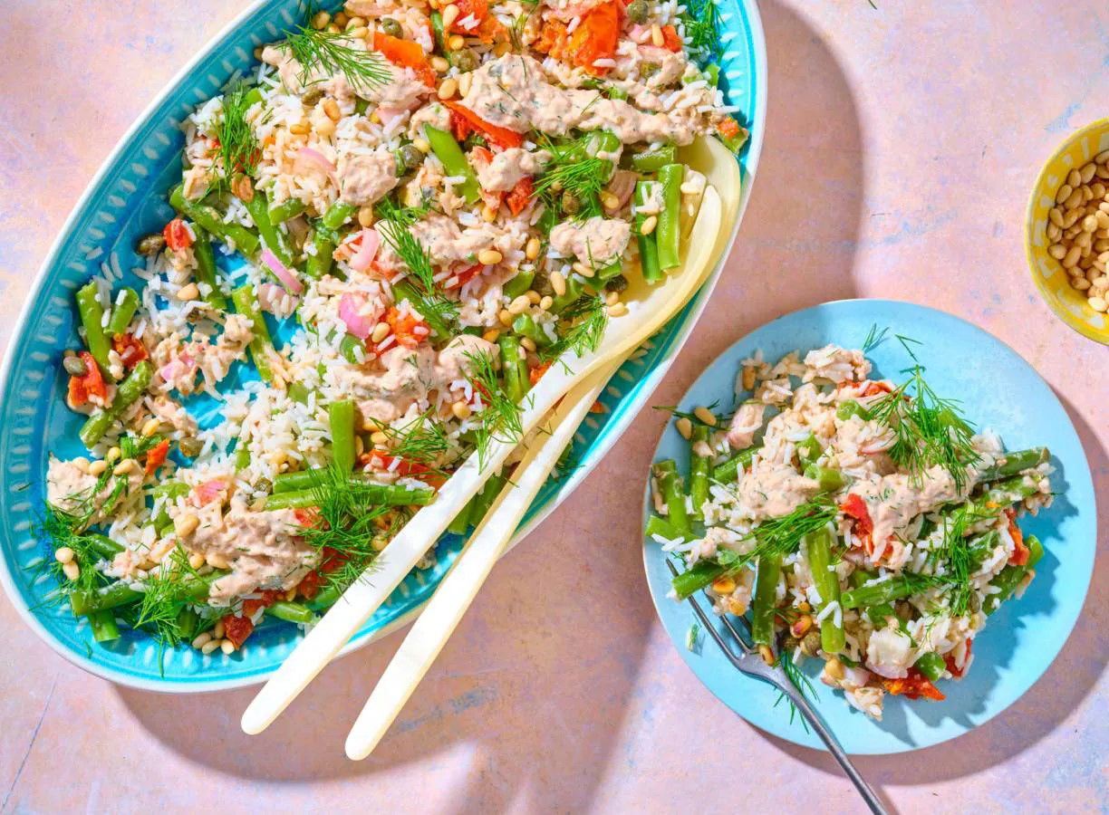 Rijstsalade Met Tonijn Dillesaus