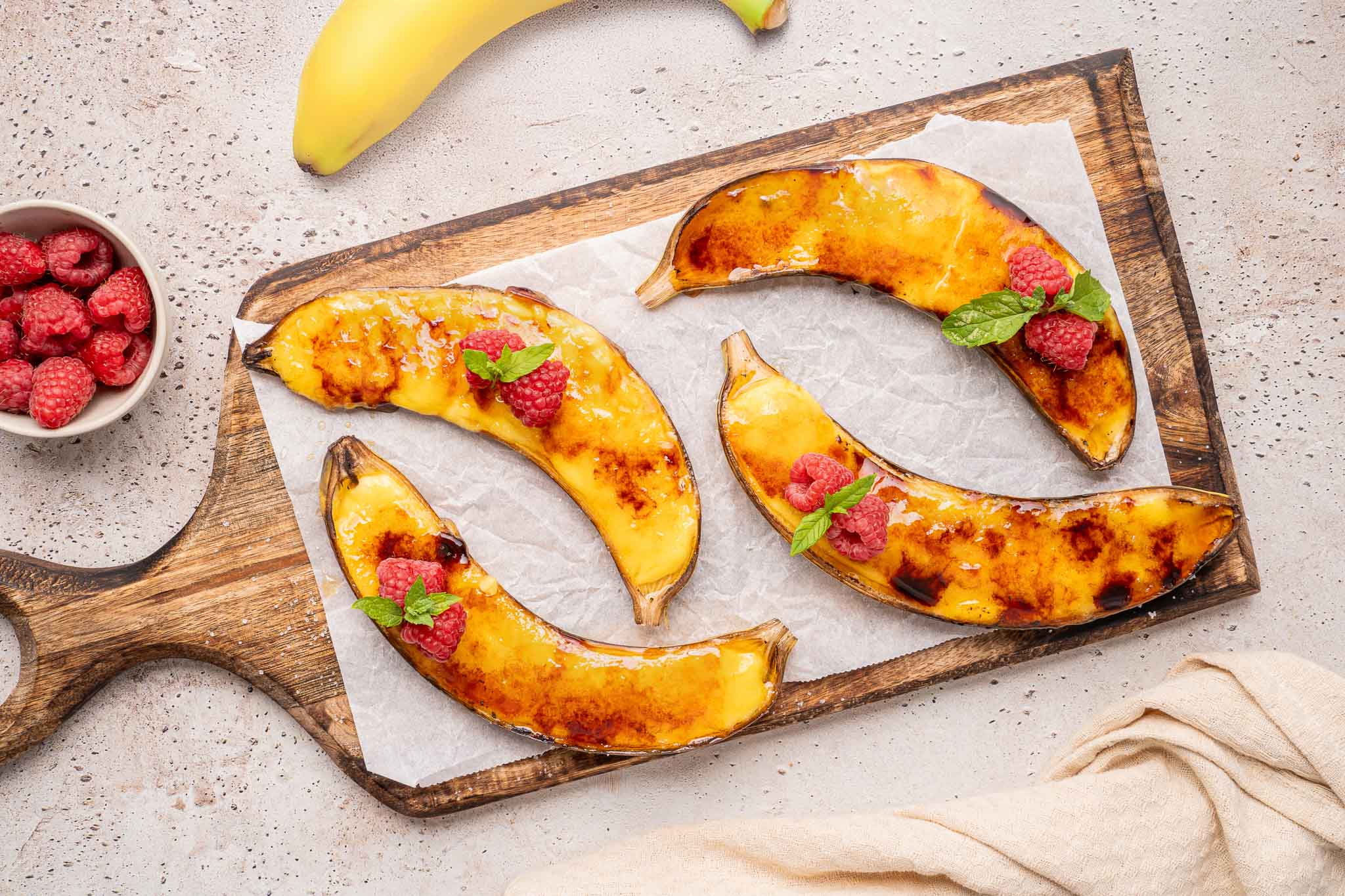 Bananen crème brûlée