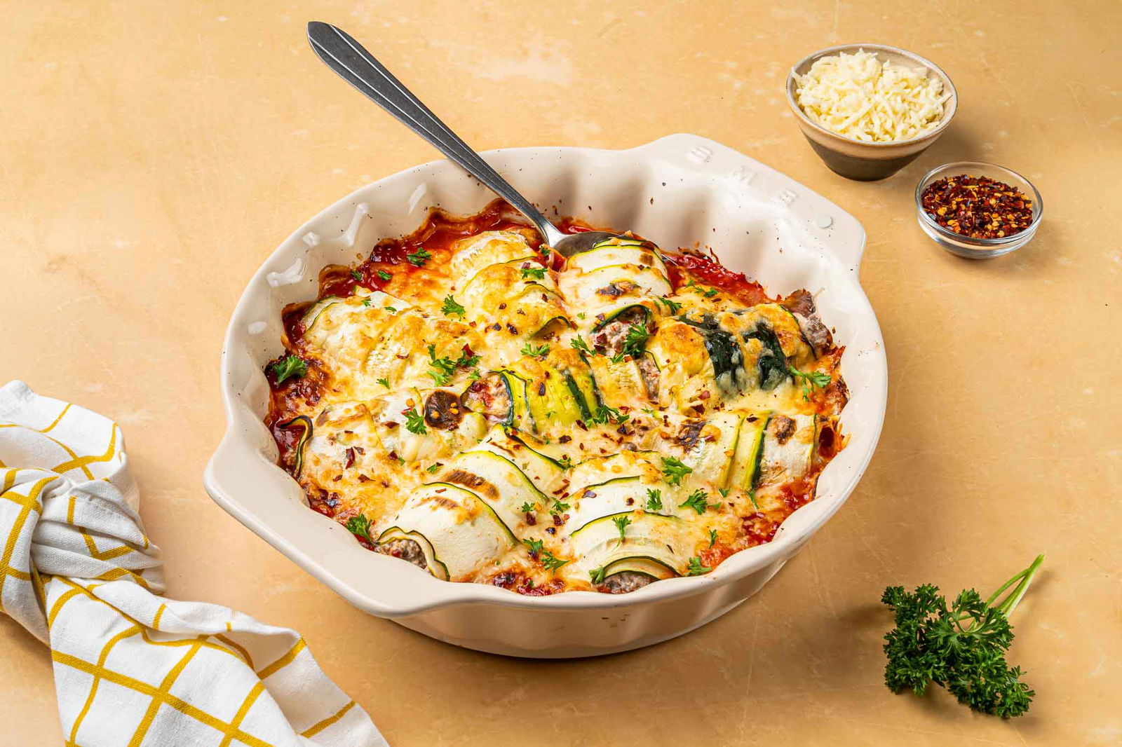 Pittige Courgette Rolletjes Ovenschotel2