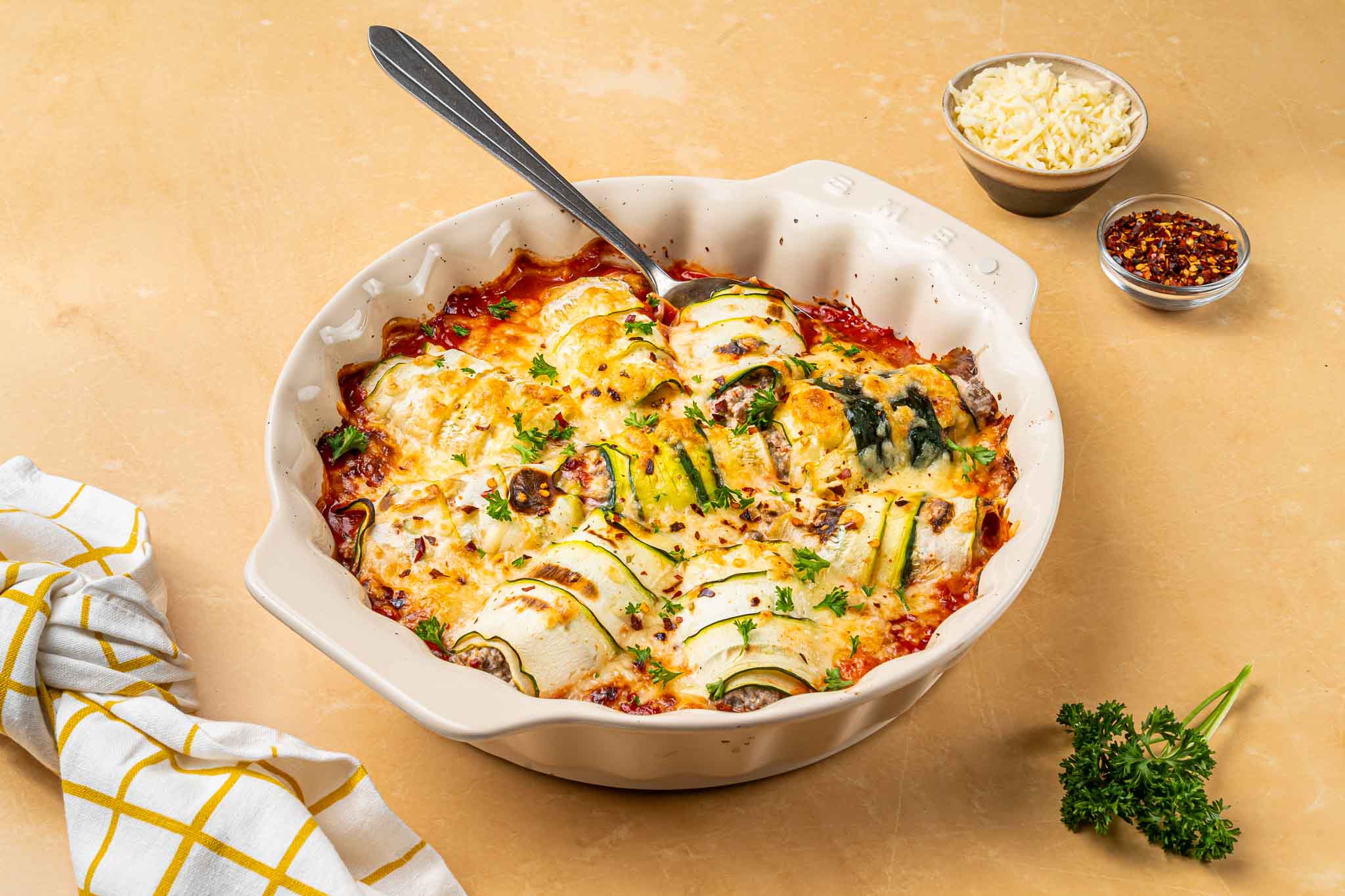 Pittige Courgette Rolletjes Ovenschotel2