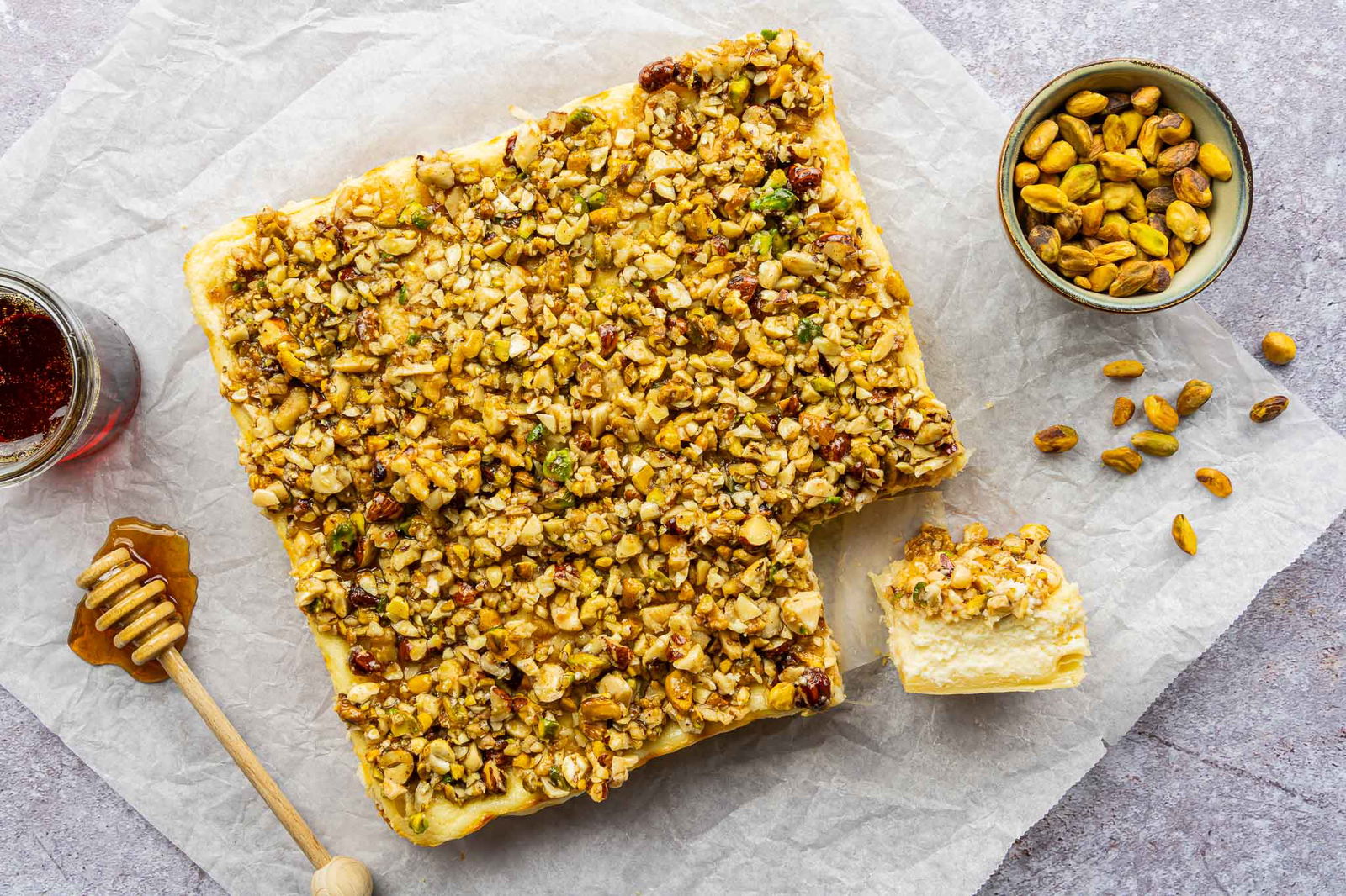 Baklava Cheesecake Bars2