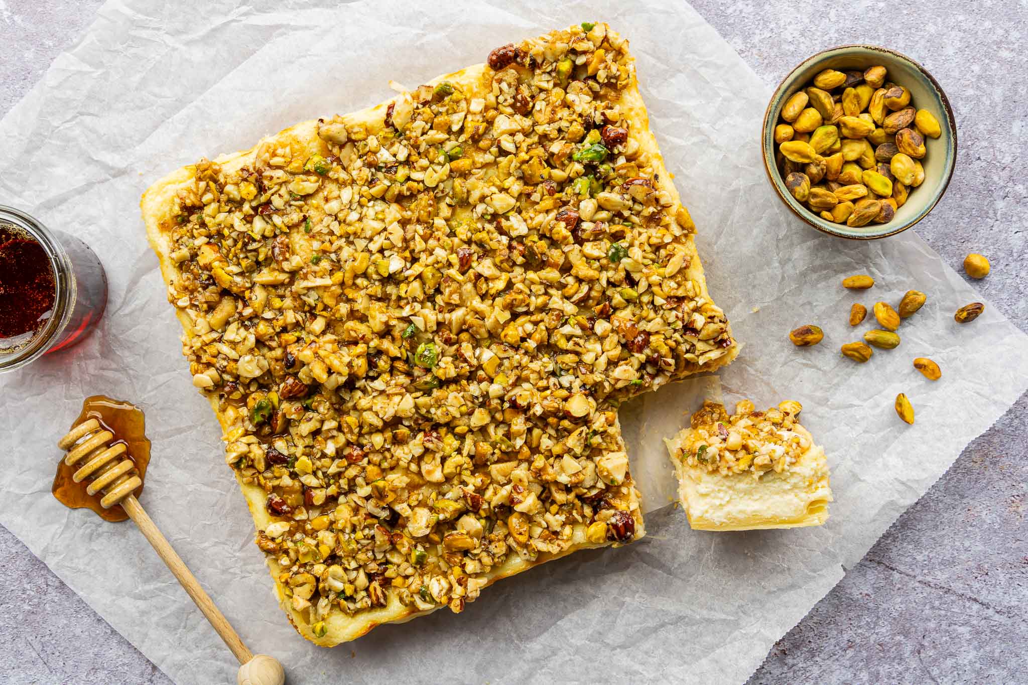 Baklava Cheesecake Bars2