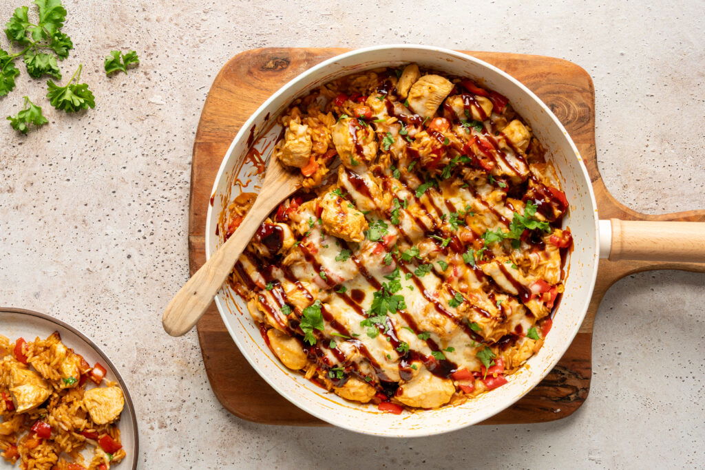 Eenpans BBQ chicken