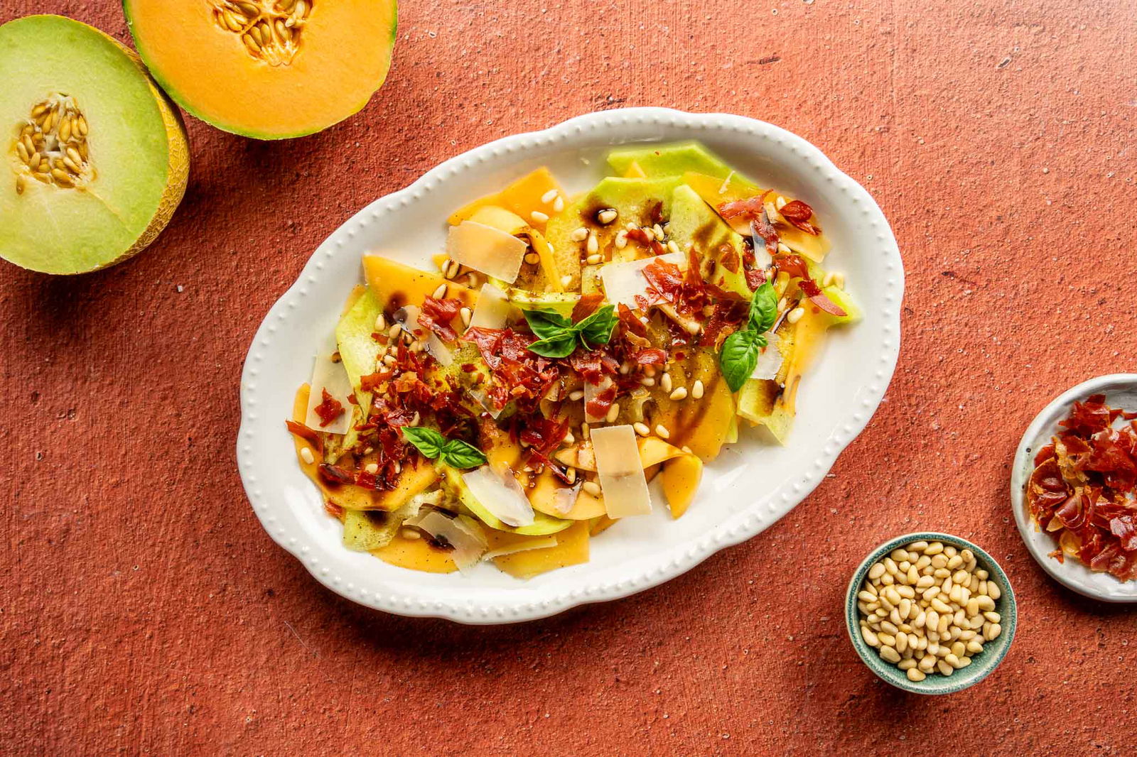 Meloen Carpaccio Met Krokante Ham2