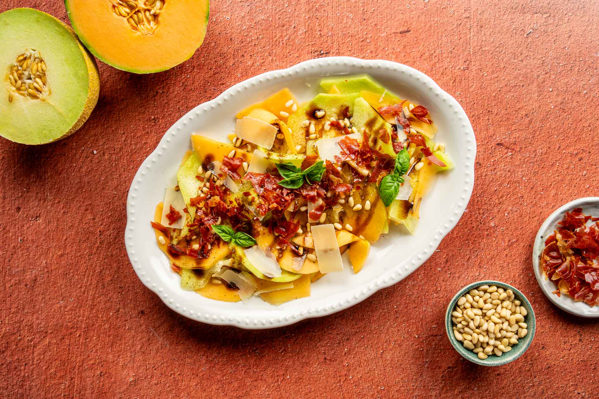 Meloen Carpaccio Met Krokante Ham2