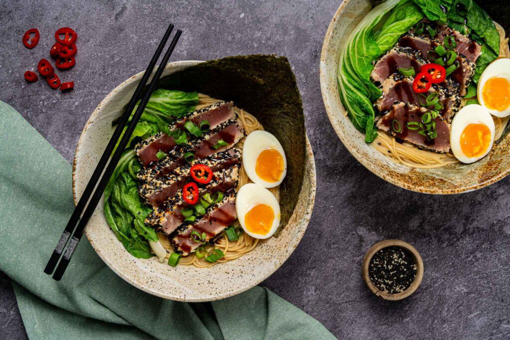 Geflambeerde Tonijn Met Ramen1