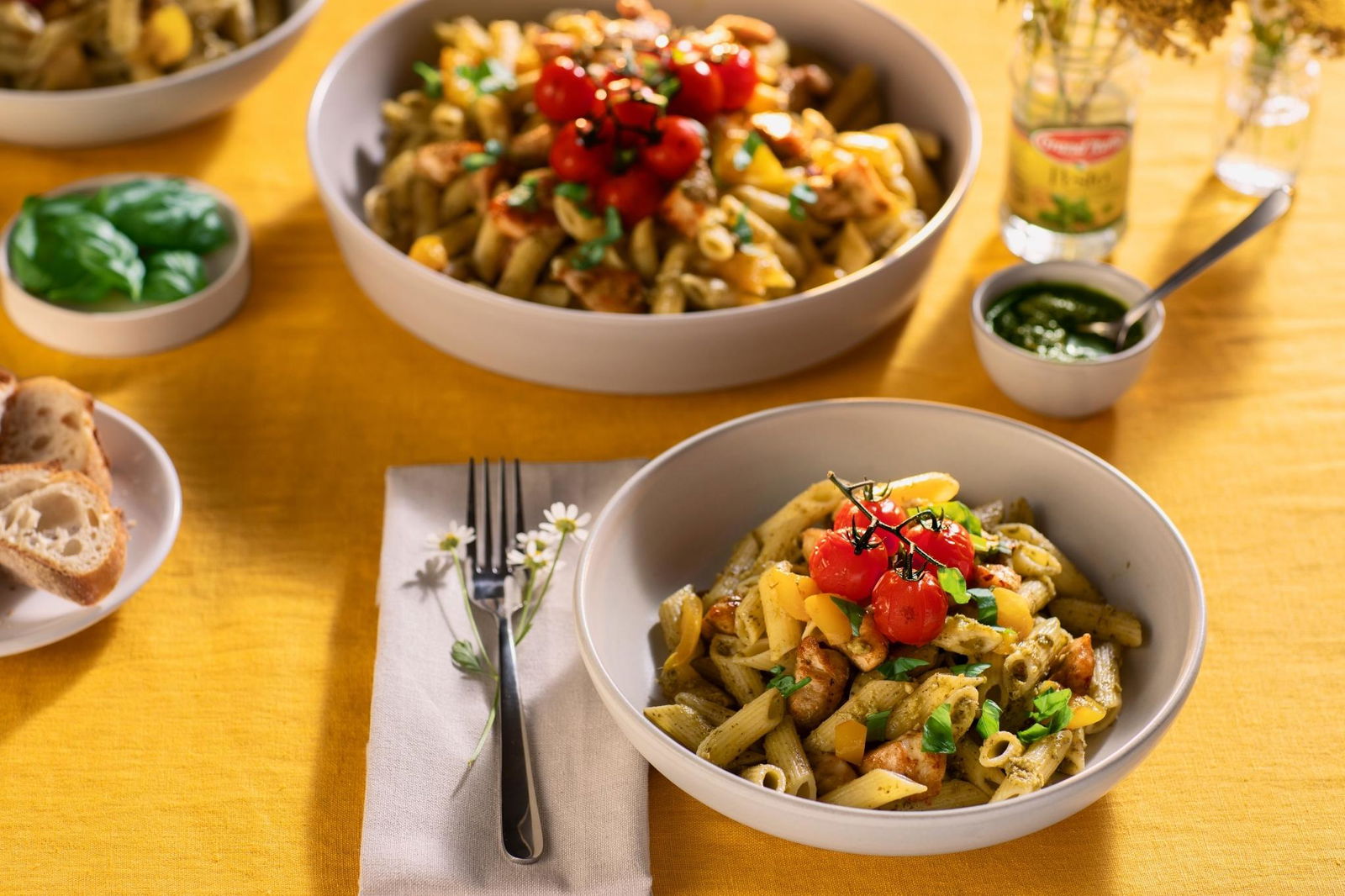 Penne pasta Pesto alla Genovese