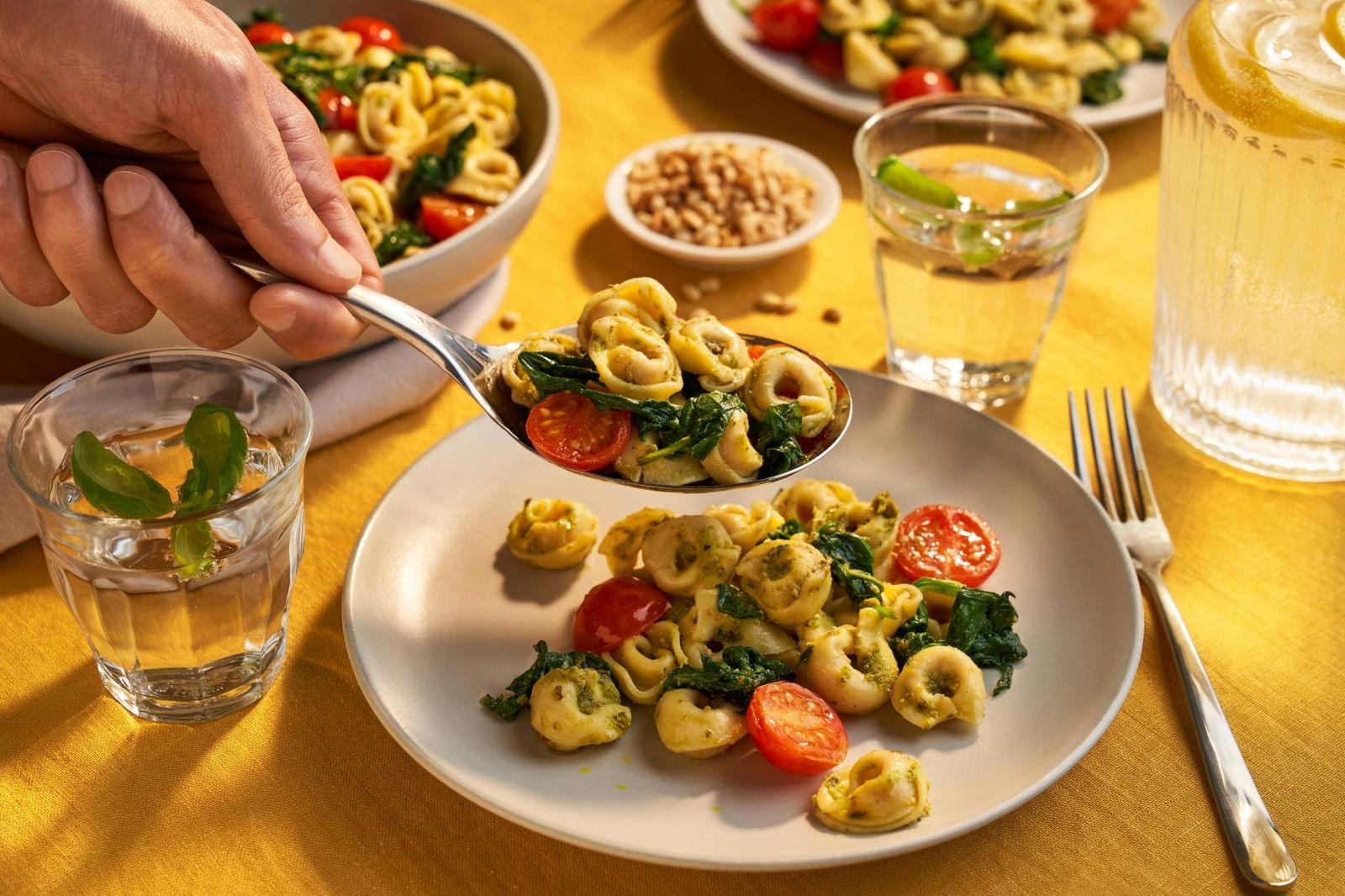 Tortellini met Pesto