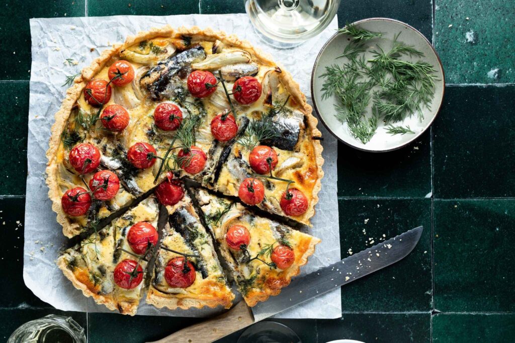 sardines en venkel quiche