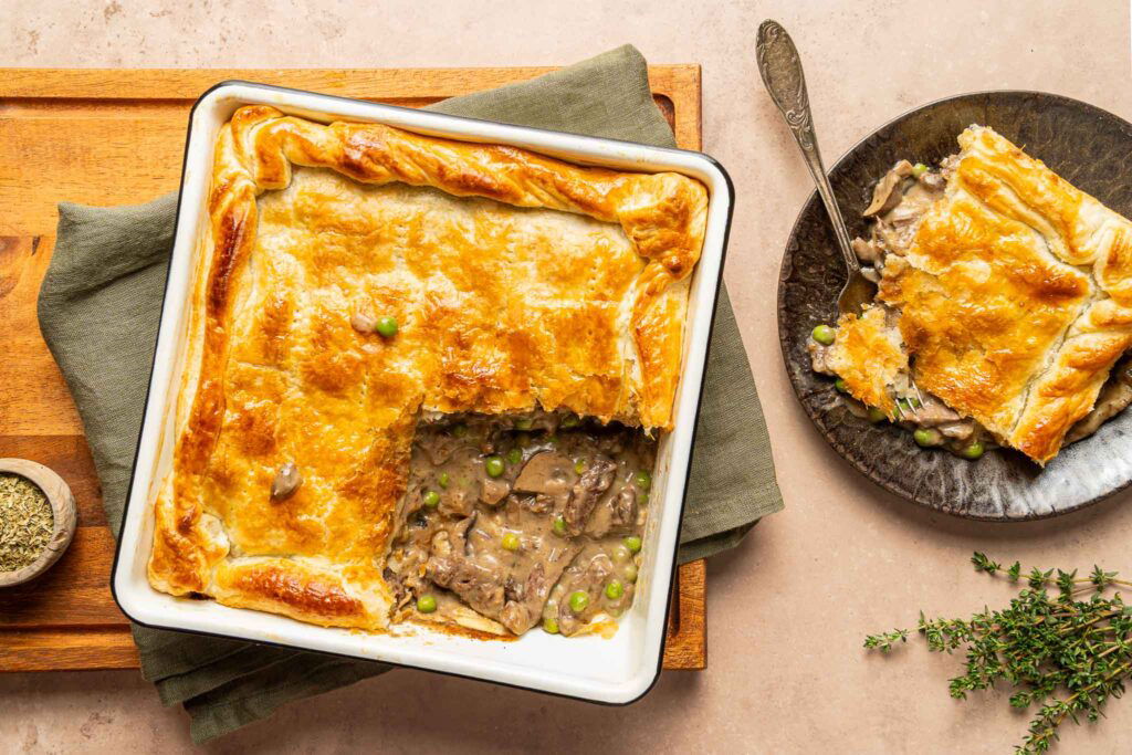 pot pie met stoofvlees