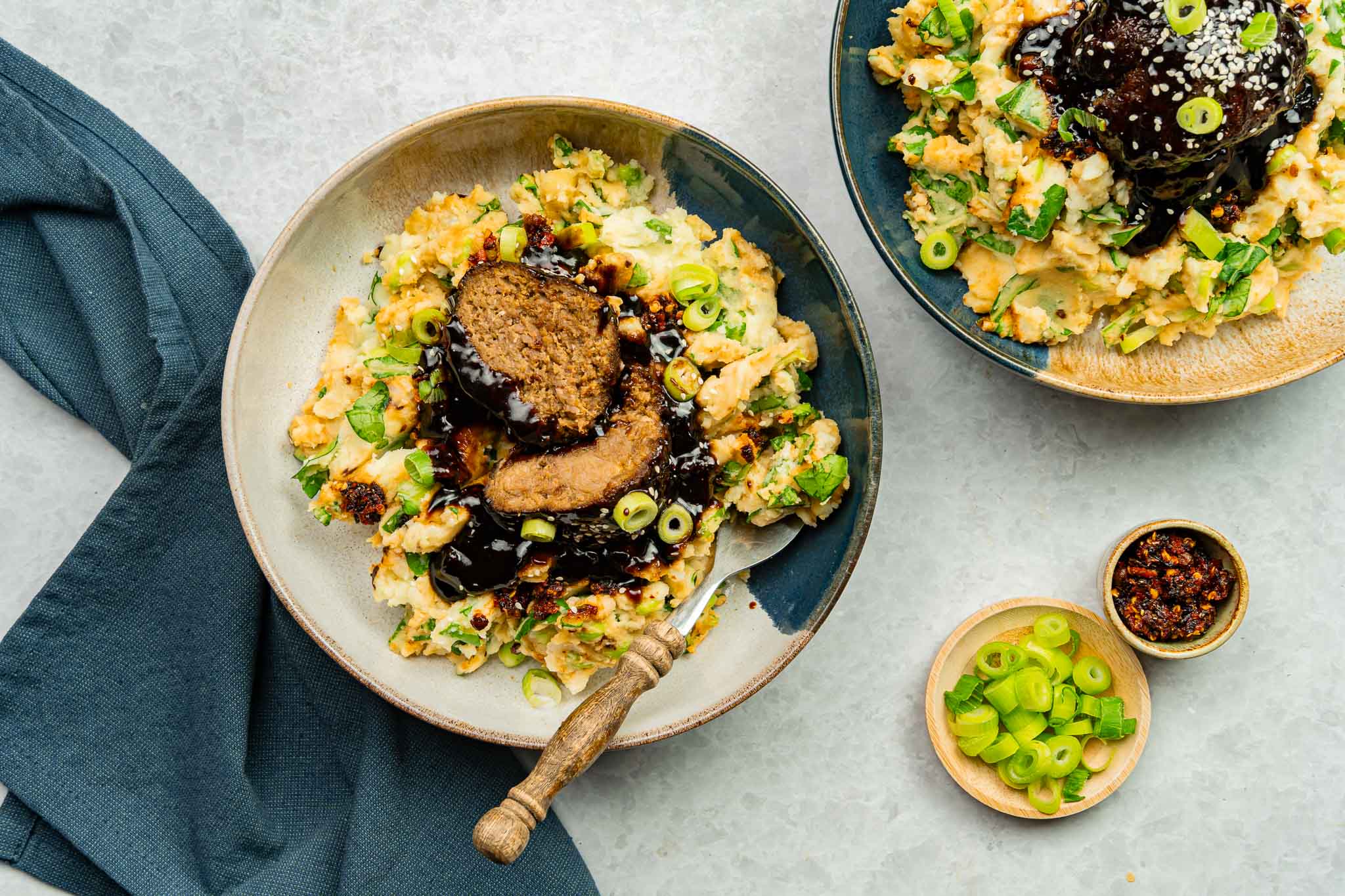 Stamppot Met Crispy Chili Olie En Koreaanse Gehaktballen3