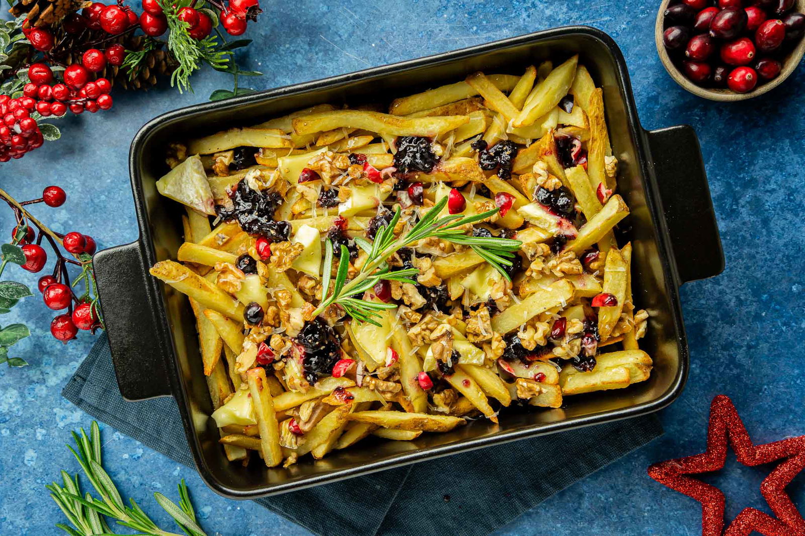 Loaded Fries Met Brie En Cranberries2