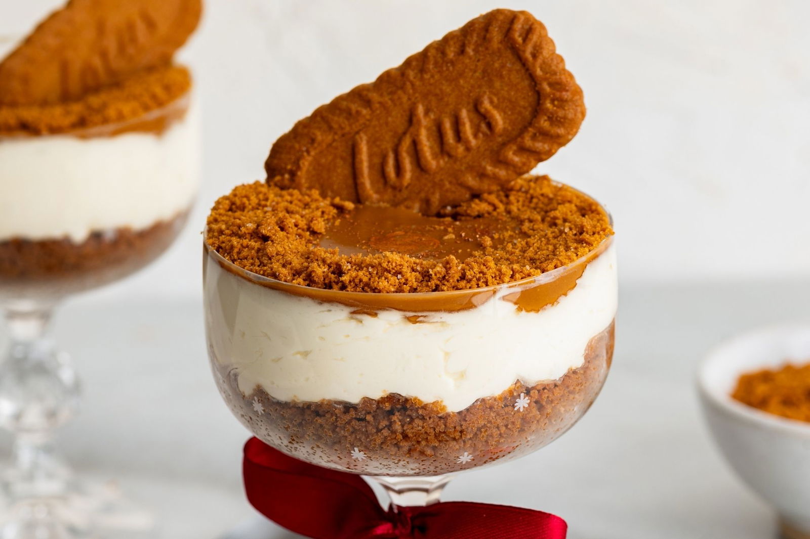 No Bake Biscoff Christmas Cheesecake