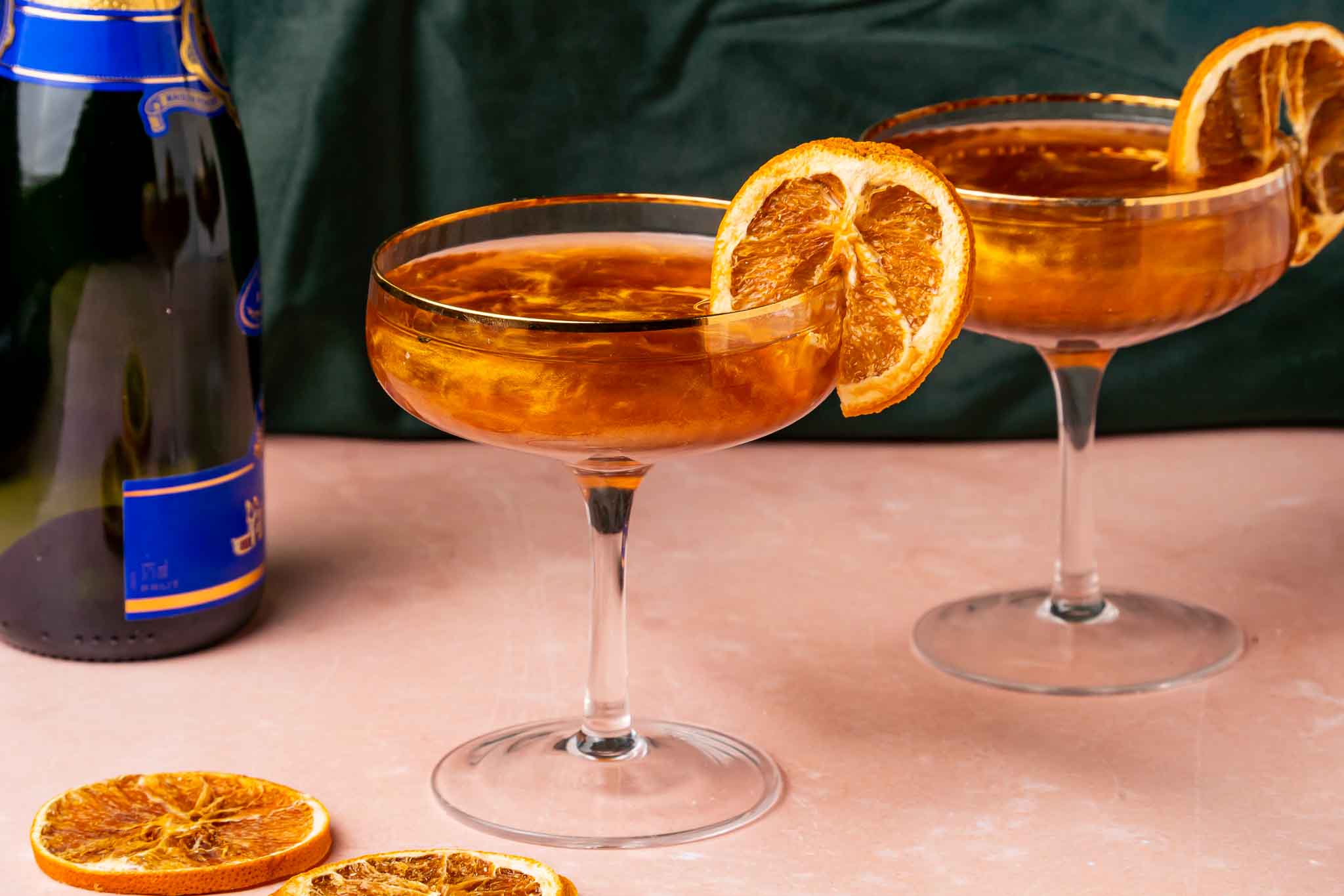 Golden Champagne Cocktail2