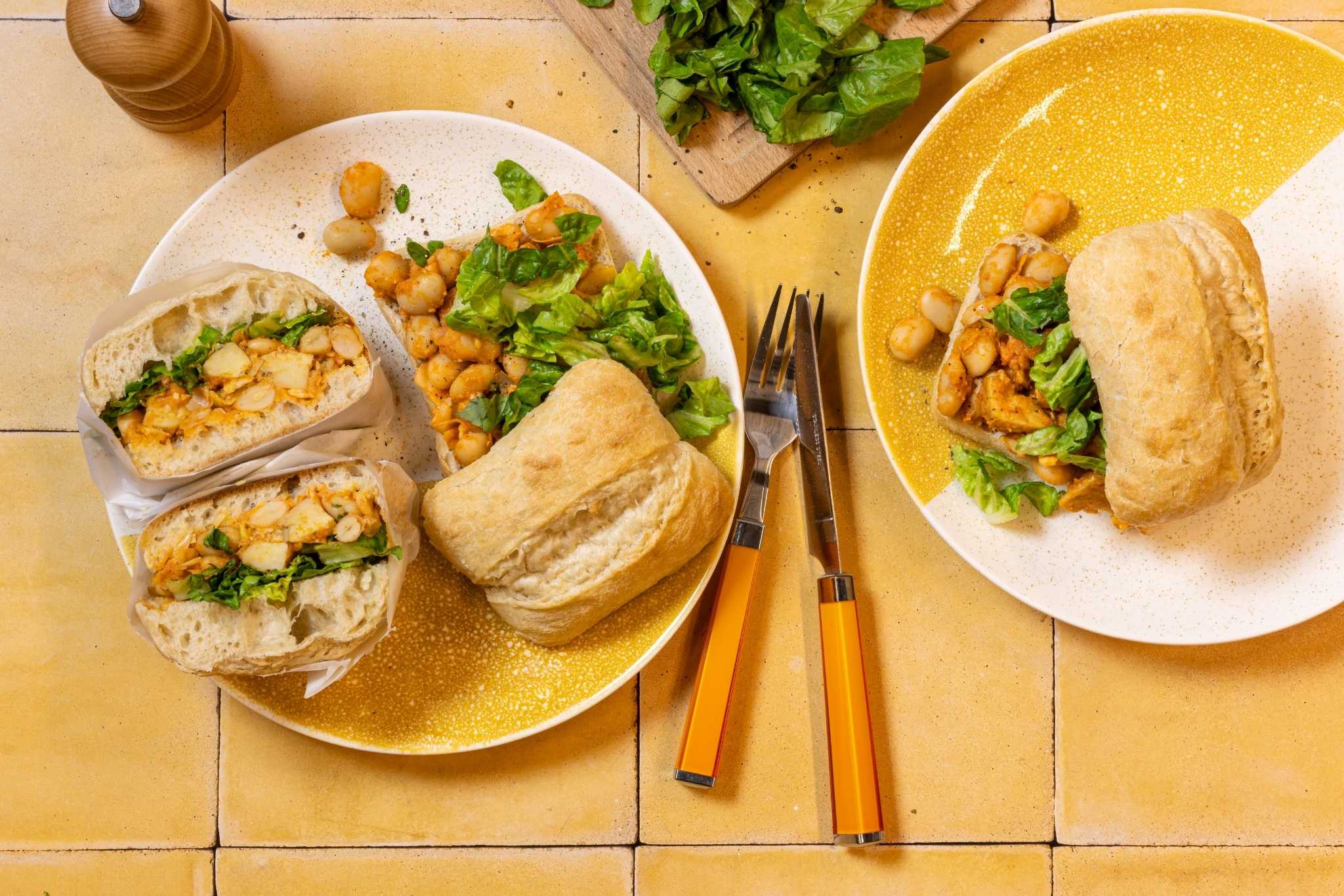 Ciabatta Met Limabonen En Artisjok