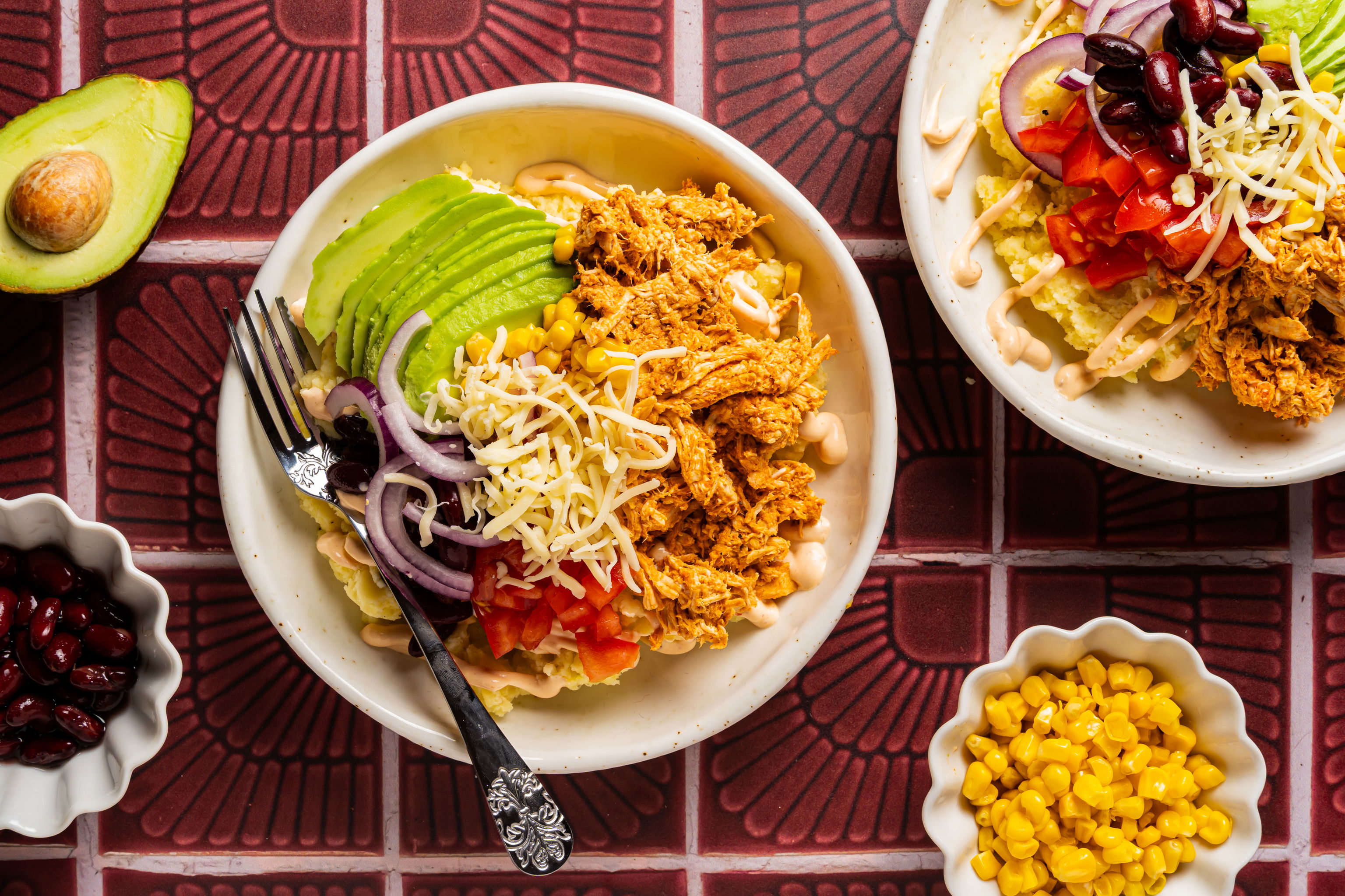 Puree Bowl Met Pulled Chicken