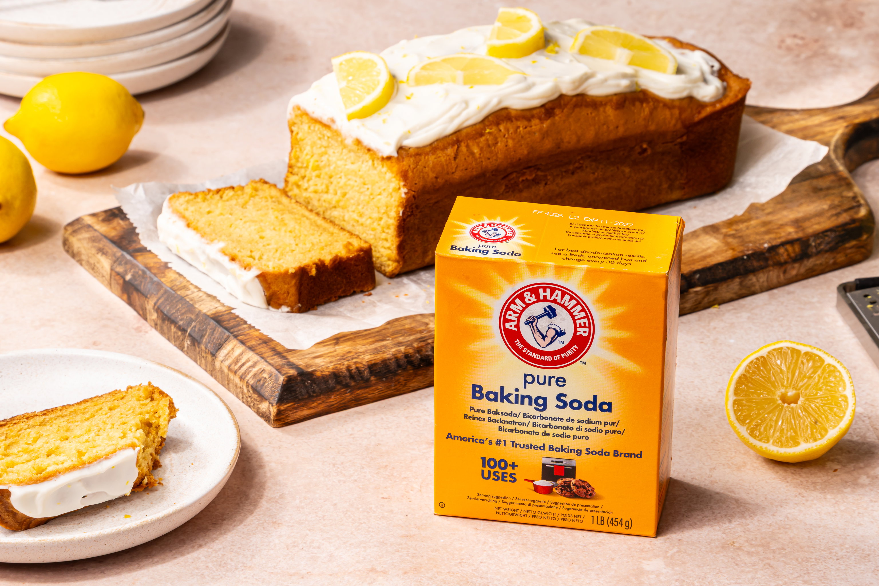 Citroencake met kwarktopping