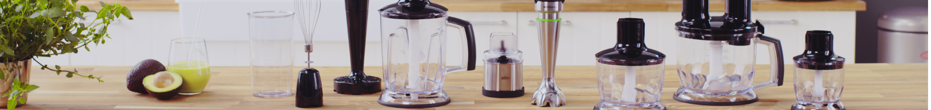 Braun staafmixer set in keuken