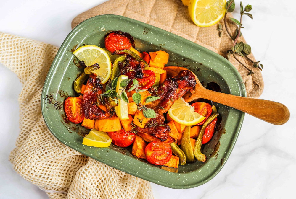Ovenschotel Met Kip En Zoete Aardappel