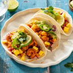 Garnalen taco’s met mango salsa